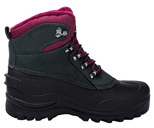 Image of riemot Men's Women's Winter Boots Waterproof Insulated Snow Shoes for Outdoor Walking Warm Lightweight Anti-Slip Ankle Boots