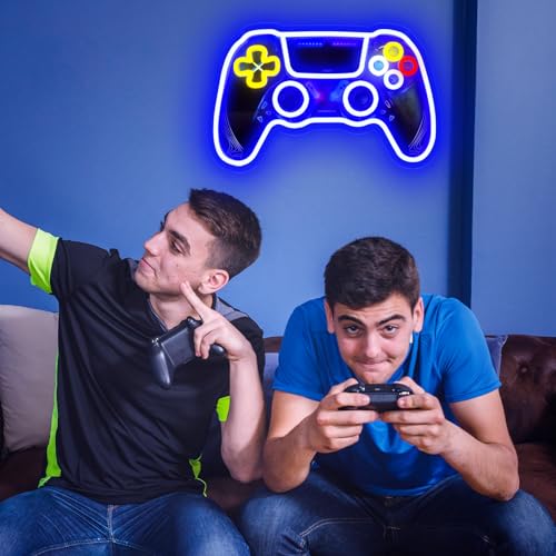 Image of Game Room Neon Sign,Game Neon Lights Wall Decor for Internet Cafe, Gaming Room, Man cave, Bedroom Gift Art for Boys Girls Fans Gamer-15.8 x 10 IN-USB Powered-Acrylic
