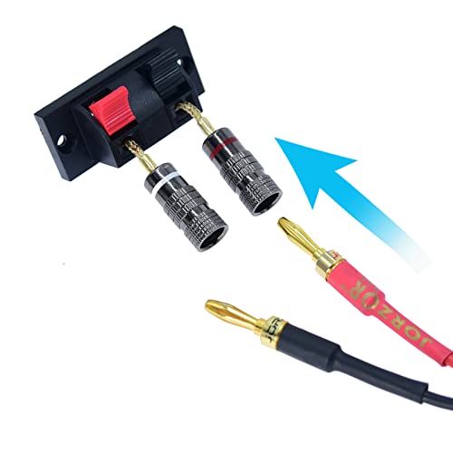 Adaptadores Banana hembra 4mm con pin roscado x4 miniatura 3
