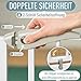 IB STYLE Treppenschutzgitter für Babys Berrin - Türschutzgitter, Schutzgitter zum Klemmen, Für breite Öffnungen, Ohne Bohren, Weiß, 140-150 cm