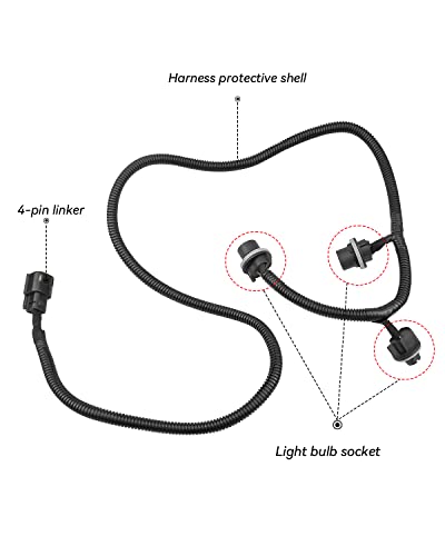 Tail Lamp Wiring Harness Driver Side Replace 23295978 Fit for GM Chevrolet Silverado 2016 2017 2018 2019