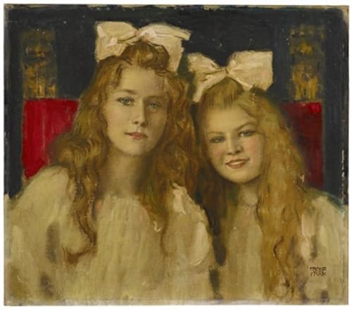 Affiches et gravures de Franz von Stuck : impression sur toile de portrait moderne 60x90cm