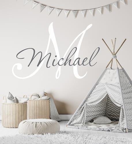 Vinilo decorativo personalizado para pared con nombre