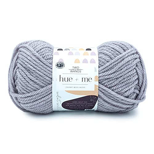 Image of Lion Brand Yarn, Hue + Me Chunky Yarn for Crocheting, Knitting, and Crafts, Haze, 1 Pack