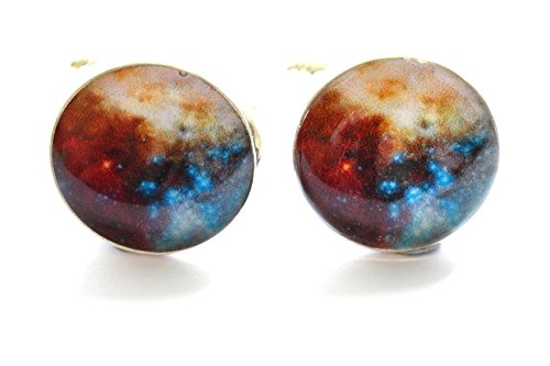 Nebula Space Cufflinks, Astronomy Cufflinks, Universe Cufflinks