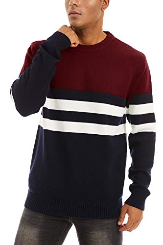 MAGNIVIT Men's Crewneck Sweater Lightweight Soft Knitted Sweatshirt Fall Winter Thermal Pullover2