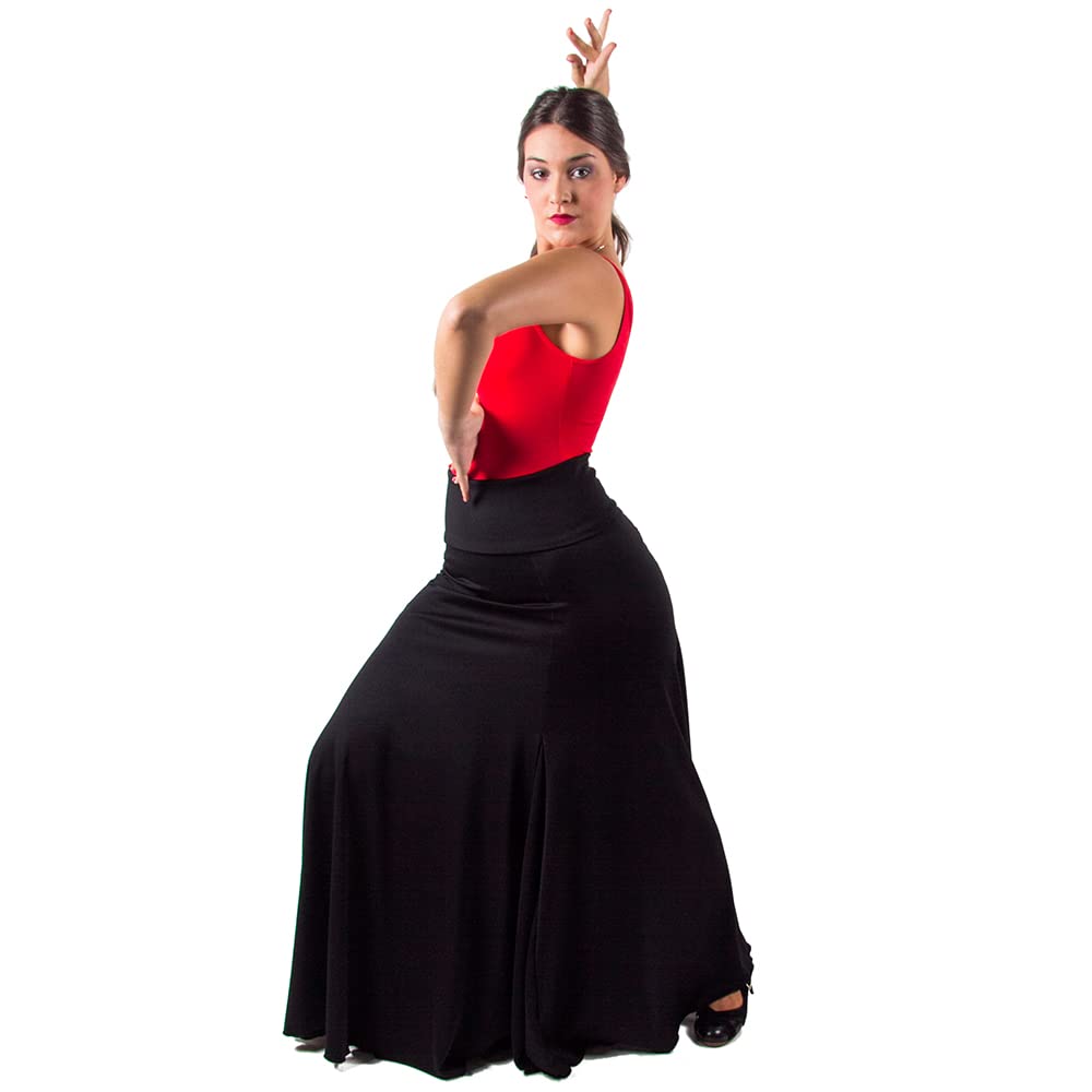 Faldas De Baile Flamenco 4 Godet Cintura Alta