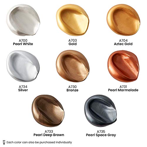 Arteza Metallic Acrylic Paint Set Of 12 Colors With Metallic Acrylic Paint Set Of 8, Painting Art Supplies For Artist, Hobby Painters & Beginners #TOP7