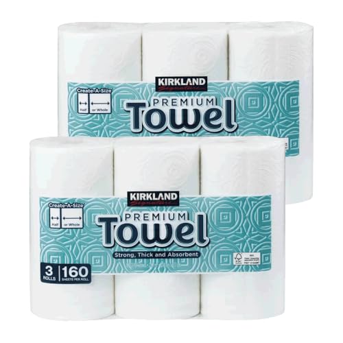 カークランドシグネチャー ペーパータオル 6ロール 大判 超吸収性 キッチンタオル 食器拭き 家庭用 業務用のサムネイル