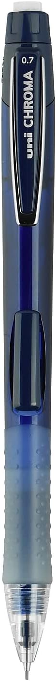 uni-ball CHROMA Mechanical Pencil, 0.7mm, HB #2, Cobalt Barrel, 12 Count