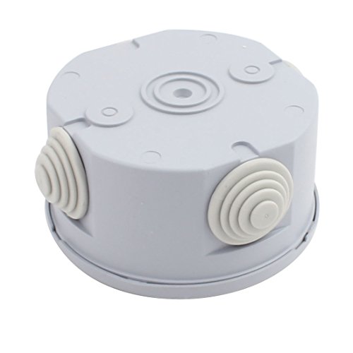 Caja de conexiones redonda IP55 Gris 80 mm x 40 mm miniatura 3