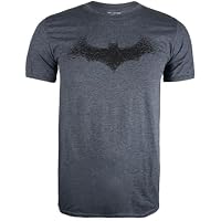 DC Comics Hombre Batman - Bat Logo Camiseta Not Applicable, Gris