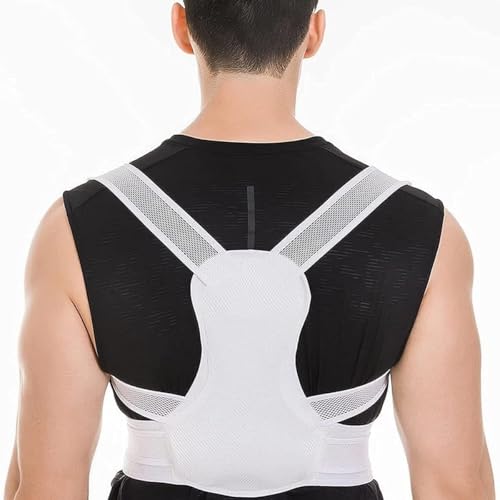 Correcteur de posture pour les hommes et les femmes attelle dos blanche XS