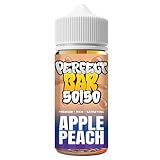 Apple Peach - PERFECT BAR 50/50 Disposable Style Juice | Best Premium e Liquid | Bar Juice 100ML for E-Cigarettes - All Day Vape Liquid 50vg 50pg - E-Cig Gift - No Tar (0MG)