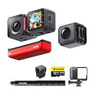 Insta360 ONE RS Twin Edition Kit Get-Set - Action Cam Impermeabile 4K 60fps & 5.7K con obiettivi...