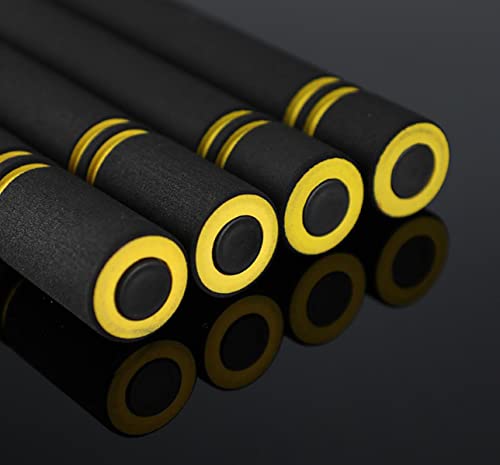 Jaswass Steel Chain Safe Foam Rubber Training Nunchakus for Kids & Beginners, Martial Arts, Bruce Lee, Ninja 2 Pcs (Yellow) - Thumbnail 5