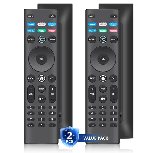 Image of 【Pack of 2】 Universal Remote XRT140 for VIZIO Smart TV Remote Replacement | for VIZIO XRT136 XRT260 XRT270 TV Remote Control Compatible with All VIZIO Smartcast D, E, M, P, V, PX Series Smart TVs
