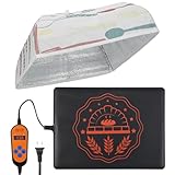 Thermostat Sourdough Warming Mat with Cover for Winter Proofing - 11.8"x15.7" Bread Proofer Starter Warmer Kit with 41~122°F Adjustable, Gifts for People Who Love Baking