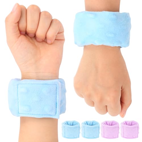 Hoomtree Sensory Weighted Bracelets for Kids, Sensory Wristbands for Autism ADHD SPD Anxiety Relief, Calming and Focus for Special Needs Child, Two Pack, Light Blue