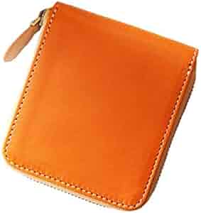 Amazon | LEATHER CRAFT YOU 栃木レザー 二つ折り財布 ミニ財布