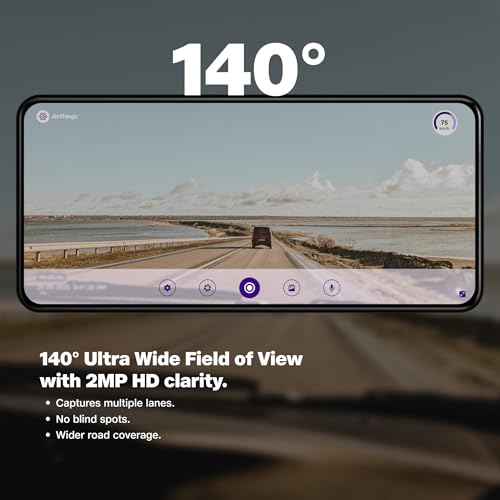 Image of JioEyeQ Dashcam (2026) with GPS |1080p Camera | 140 Ultrawide FOV | AI Pedestrian Detection | 32GB Micro SD Included | Night Vision| Emergency Recording | Collision Detection | Built in Wi-fi & Mic