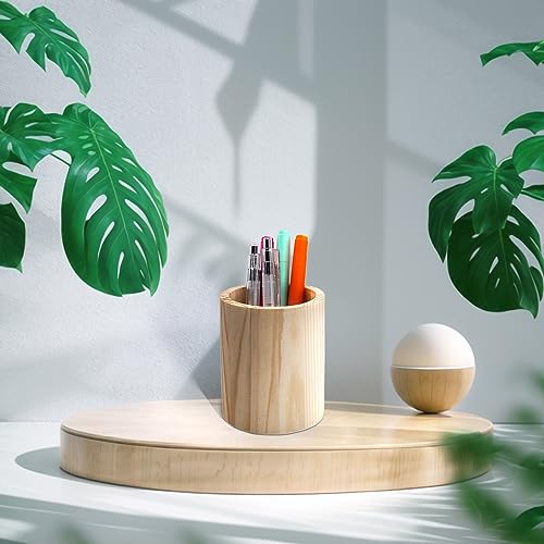 ZUFECY-Wood-Pen-Holder-Desk-DIY-Pencil-Cup-Makeup-Brush-Holder-Desktop-Organizer-Storage-Case-Stationery-for-School-Home-Office-Supplies-Circular