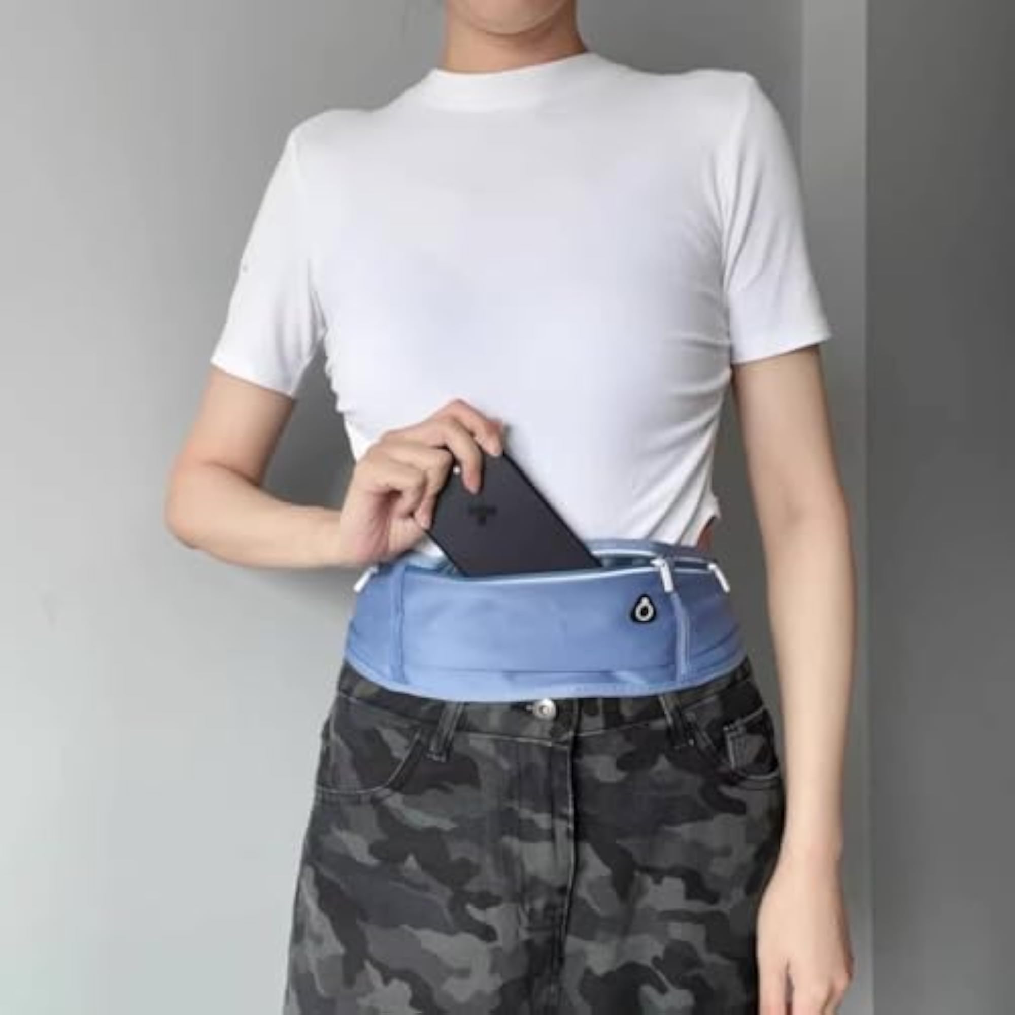 Water Resistant Reflective Running Waist Bag, Multi-Pocket