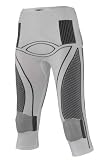 Protege del frío X-Bionic Energy Accumulator – Mallas 3/4 para Mujer, Color Blanco/Gris, Mujer, Color Blanco/Gris, tamaño FR : L/XL (Taille Fabricant : L/XL)