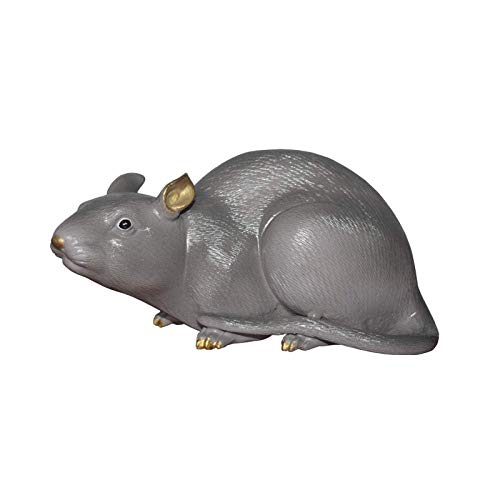 Statue souris cuivre pur H3TF5J, sculpture animalière et ornement de décoration maison
