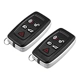 X AUTOHAUX 2pcs Replacement Keyless Entry Remote Car Key Fob Key Shell Case for Land Rover LR4 Sport 2010 2011 2012 2013 2014 2015