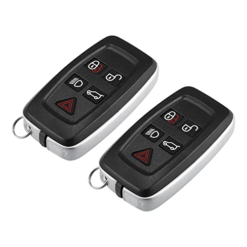 X AUTOHAUX 2pcs Replacement Keyless Entry Remote Car Key Fob Key Shell Case for Land Rover LR4 Sport 2010 2011 2012 2013 2014 2015