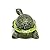 ZOOCRAFT Ceramic Land Tortoise Turtle Figurine Hand Painted Porcelain Miniatures Garden Decor Collectibles