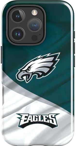 Skinit Impact Phone Case Compatible with iPhone 16 Pro - Officially Licensed NFL Philadelphia Eagles Retro Logo Design