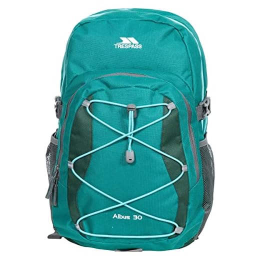 Trespass Albus Sac à Dos 30 l Mixte, Vert (Ocean)