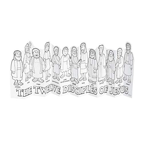Fun Express Color Your Own Jesus & 12 Disciples Accordion