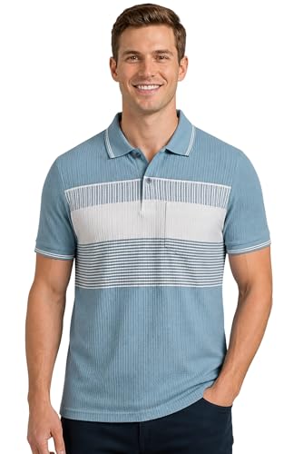 Image of SANE ORIGINALS Polo T-Shirt for Men with Pocket || Striped Polo for Men