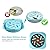 Decyam Slow Feeder Dog Bowl Slow Eating Dog Bowl Pet Puppy Fun Puzzle Feeder Non Skid Bloat Stop Feeding Bowl (Small/Medium, Blue Flower)