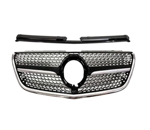 Pare-chocs avant Benz Vito W447 : grille calandre noire anti-débris 15-22