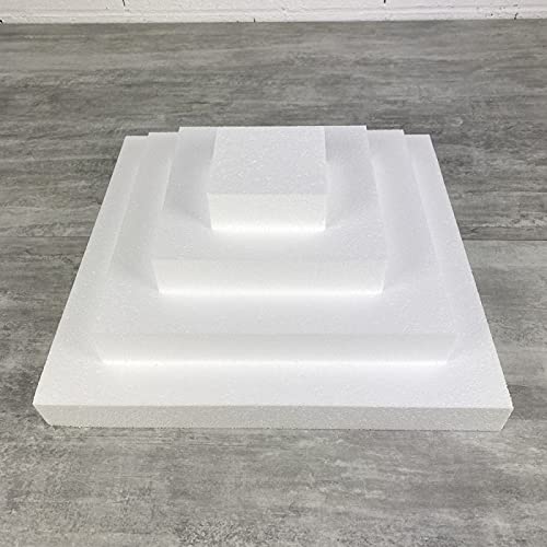 Pièce montée Carrée en polystyrène Lealoo structure design 16 cm haut - 3