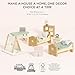 Le Toy Van - SugarPlum Wooden Bedroom Set | Dolls House Accessories Play Set For Dolls Houses | Girls and Boys Doll House Furniture Sets - Suitable For Ages 3+, Daisylane Child Bedroom (ME061)