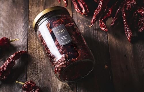 Tenuta Padì, Peperoni Cruschi Interi In Vetro, Peperone Di Senise Igp, Già Fritti In Olio Extravergine Di Oliva - 3