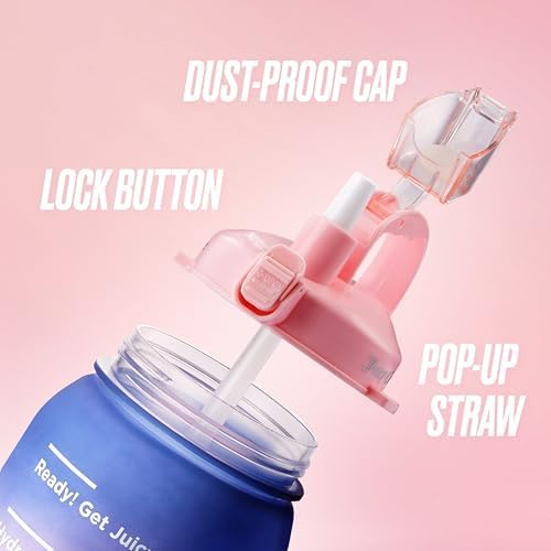 Juicy Couture "Motivate" Fashion Water Bottle - 74oz - Stylish Trendy Hydration Bottle in Purple, Hot Pink, Pink - Stay Fashionable and Hydrated On-the-Go! - Image 3