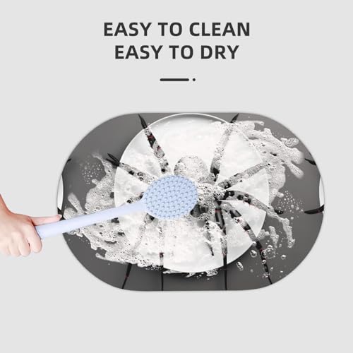 Tapis de bain araignée noire absorbant facile à nettoyer