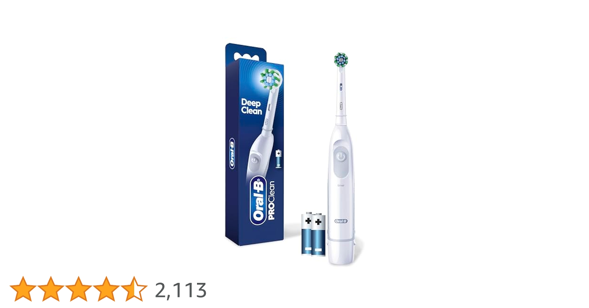 Oral−B D6015255XP Vitality Floss Action Electric Rechargeable Toothbrush | Oral-B