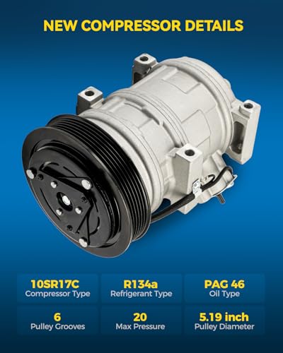 Image of PHILTOP 158334 NEW Air Conditioner AC Compressor with Clutch for Acura MDX 2007-2013, ZDX 2010-2013, Honda Odyssey 2008-2017, Pilot 2008-2015, Ridgeline 2009-2014