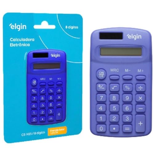 Calculadora De Bolso, Elgin, 8 Dígitos, CB1485A, Solar