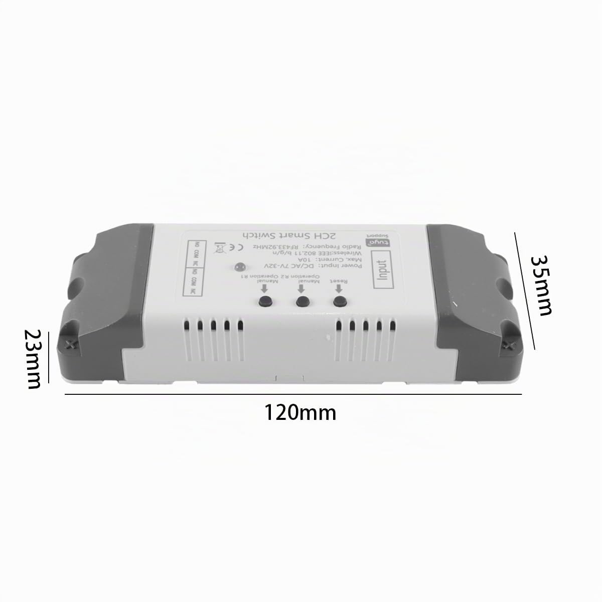 Contrôleur d'actionneur linéaire électrique Wi-Fi à 2 canaux – Relais intelligent (DC12 V/24 V, compatible avec l'assistant vocal)