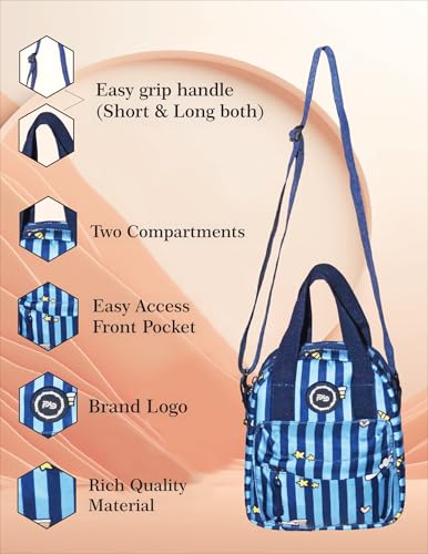 Image of PB Pearlbags Soft Crossbody Shoulder Or Hand Bag or Sling bag Water Resistant Anti Fall Stationery Storage Bag Handbag Clutch Bag Sweet Birthday Gift For 5-10 Years Children Students Girls