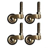 Ensemble complet de 4 pièces : le colis contient 4 roulettes silencieuses en laiton à 360°, chacune conçue pour des charges lourdes et une mobilité fluide. La configuration prête à installer répond à différents besoins de construction et de matériel, ajoutant une valeur fonctionnelle aux améliorations de meubles sans modification complexe.