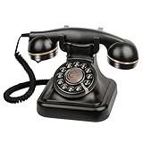 Audio-Gästebuch-Hochzeits-Telefon kann individuelle Audio-Gästebücher für Hochzeiten, Bankette und Partys aufnehmen und unterstützt die Wiedergabe von Stimmermittlungen auf dem Gerät selbst. (schwarz)